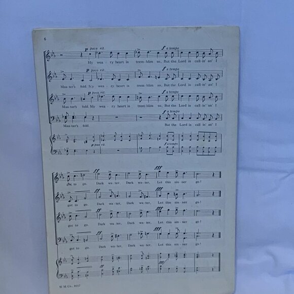 Sheet Music - Lot Of 5 - Oxford solo, Dark Water, Cry Out & Shout Misc Vintage - Picture 11 of 11